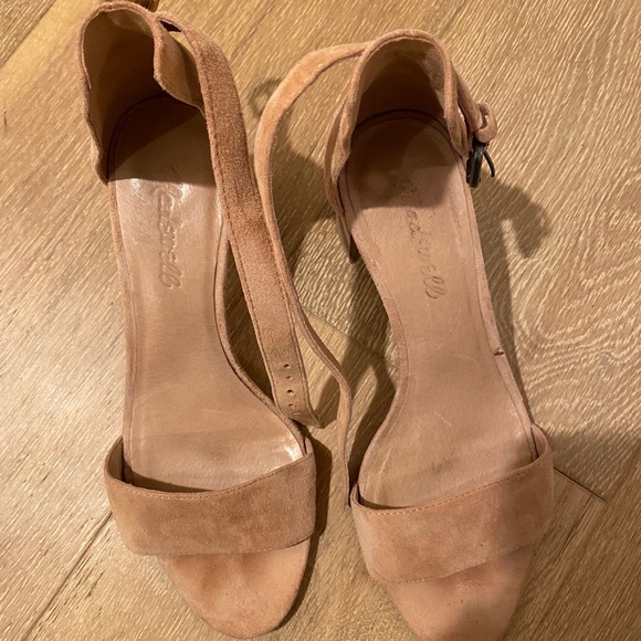 Light pink suede heels. - Picture 3 of 3